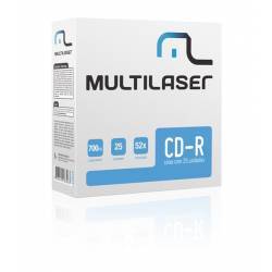 Midia CD-R 700mb c/Emvelope mLtCD029 c/25ud Multilaser