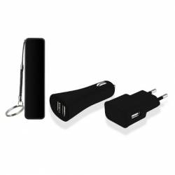 Fonte Carregador Universal Kit Ac/USB 1 Bateria e Carredor Veiculo Conectores mLtCB081
