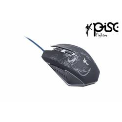 Mouse Usb Optico até 2400Dpi 6Botões Preto pSc01867