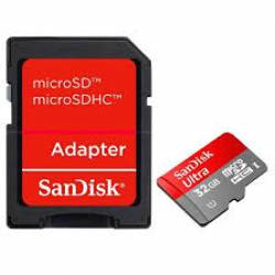 Memoria Cartão 32gb Classe 10 SD c/Adaptador Ultra Sandisk