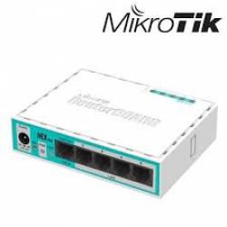 Roteador Mini 5 Portas Fast-Ethernet 4 Cpu 850mhz RB750R2 BR Mikrotik