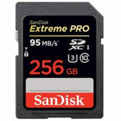 Cartão Memoria Sandisk 256gb Extreme Pro SDXC Classe 10 95mb