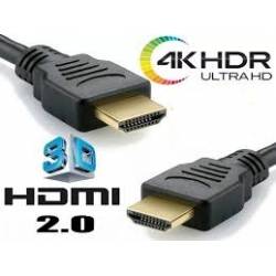 Cabo HDMI c/1.5mt 2.0v 4k 3D MxM HDTV OEM Gold