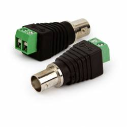 Adaptador Conector Plug c/10uds Borne x BNC Femea Parafuso CFTV