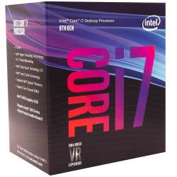 Processador Intel s1151 i7-8700 8ª Geração 3.2Ghz a 4.6Turbo 12Mb Cache Coffee Lake Box