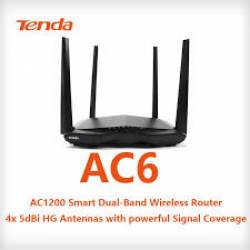 Wireless Roteador 1200Mbps AC6 Dual Band c/4 Antenas Tenda