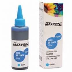 Tinta Refil p/ Impressora Epson L200/L110/L355/L555/L365/L375/L396 T664220 Azul 100ml  Maxprint