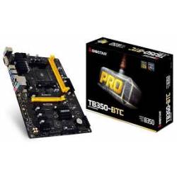 Placa Mãe p/AMD AM4 TB350-BTC DDR4 Biostar