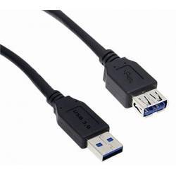 Cabo Ext USB c/5.0mts  USB 2.0v AMxAF  Preto PVC