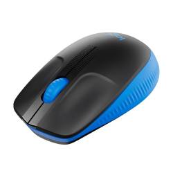 Mouse Sem Fio Usb Optico s/Fio LgM190 s/Fio Preto/Azul Logitech