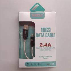 Cabo USB p/Celular e Dvs Iphone Rapido 2.4A com 1.0mt Sodj