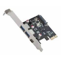 Placa Controladora PCI-e USB 2x Usb 3.0 5Gbp , 1x Type-c USB-c 3.1 Até 10Gbp DP33