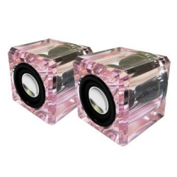 Caixa de Som Cristal Pink Ld3662 (PROMOÇÃO)