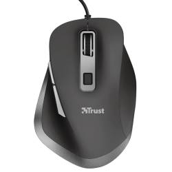 MOUSE TRUST FYDA WIRED COMFORT USB PRETO