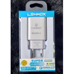 Carregador USB Plug Portatil de Parede p/Celular e Outros Lehmox Dani