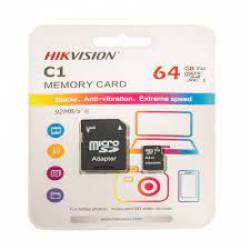 CARTAO DE MEMORIA MICRO SD HIK 64GB C1 C/ ADAPTADOR