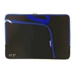 Bolsa p/Notebook Case até 17.3 c/Bolso Preta/Azul