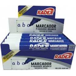 Marcador p/Quadro Branco Recarregável Azul Radex