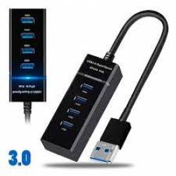 Hub USB 3.0 com 4 Portas Preto EXB