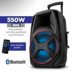 Caixa de Som 550w 12pol PowerCm500 com Bluetooth pOWERcm Mondial
