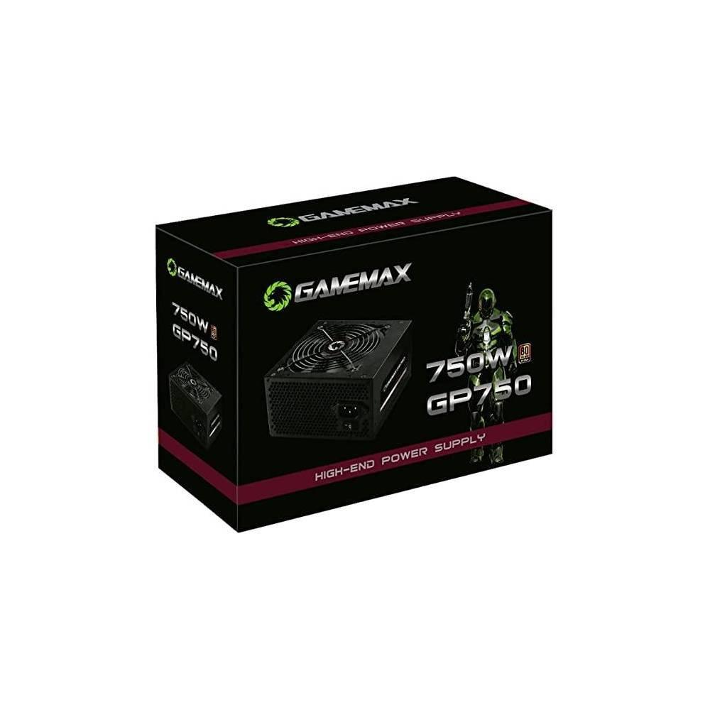 FONTE GAMEMAX GP750 750W 80 PLUS BRONZE PRETO • JG Loja