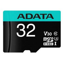 MICROSD ADATA 32GB CLASS10 V30 C/ADAPT