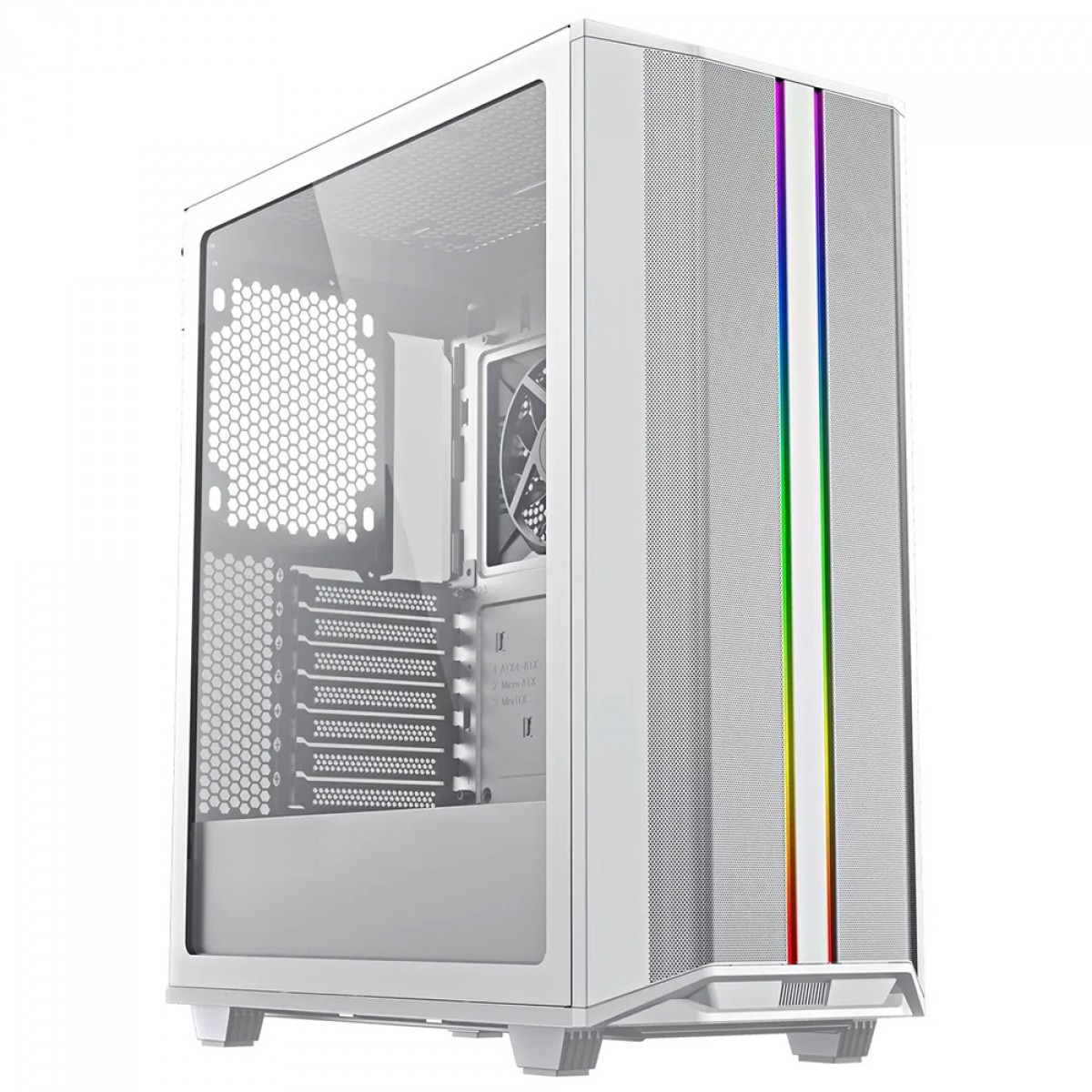 GABINETE GAMEMAX ARGB 3036 REVOLT BRANCO • Executive