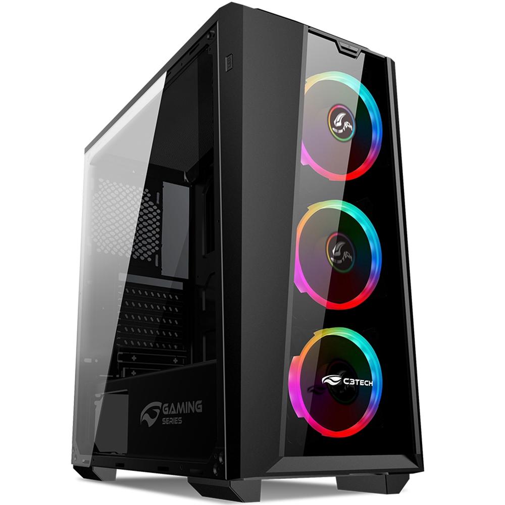 Gabinete Gamer Gamemax Infinit M908 Branco 3 Fans Led Rgb