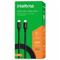 Cabo USB-C - USB-C 1,2m PVC Preto EUCC 12PP Intelbras