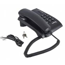 Pleno - Telefone com fio (preto - com chave) Intelbras