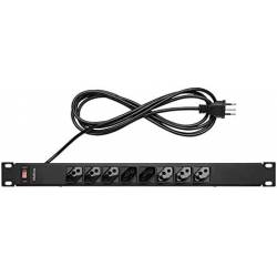 Protetor Eletrônico c/ 8 Tomadas c/3mts para Rack - EPR 208 + Intelbras