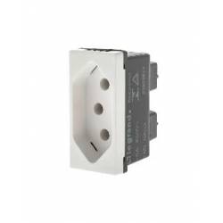 TOMADA 2P+T 10A 250V B.AUT 1M VM PIAL PL LEGRAND