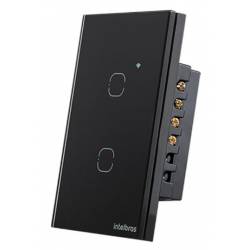 INTERRUPTOR SMART ZIGBEE TOUCH 2 PRETO EZS 1002 Intelbras