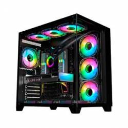 GABINETE GAMER CG-02J1 PRETO K-MEX