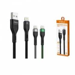 Cabo USB IPHONE Ipod/Ipad/Ipad 1mt Super Rapido 5.0A Cb092 AGold