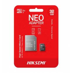 CARTAO MICROSD HIK 32GB C1 NEO C/ADAPT HIK SEMI