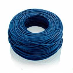 Cabo RJ45 Cat6 preço de 1mt, a cx tem 300mts Giga Lan 1000bts  Azul Mfl