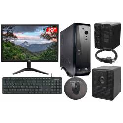 COMPUTADOR MESA C3T Intel Pentium, 8Gb,SSD256Gb, Monitor 19 Pol, Tec, Mouse, e Prot 330va Confp Obs. Ligar em 110v C3T (PROMOÇÃO)