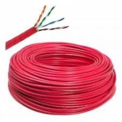 Cabo RJ45 Cat6 pç 1mt cx c/305mt Vermelho Dko