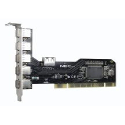 Placa Controladora PCI USB 5p + 1p 2.0 Cq9046