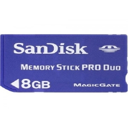 Memoria 8gb p/Camera Stick ProDuo Scandisk