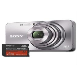 Camera Digital Sony 16.1mp 5x c/8gb SD DSC-W570/S Prata p6