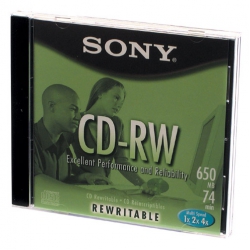 Midia Cd-Rw 700mb Regravavel c/Cx Box Sony