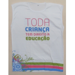 Camiseta G Tema Toda Criança Tem Direito a Educação cpd