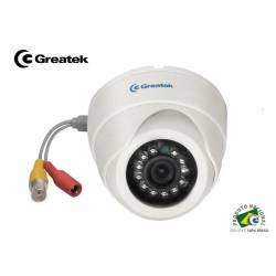 Camera p/CFTV Cmos Dome 1/4 3,6MM 10m c/Inf.Vermelho Branca Segc8010D Greatek
