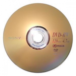 Midia Dvd+RW 4.7gb Regravavel s/Cx Sony