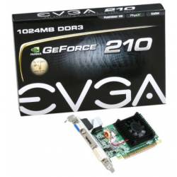 Placa de Video PCI-e 1.0Gb GT210 DDR 64bits EVGA