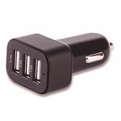 Carregador USB p/Veiculos c/3 Saidas p/Iphone4/5 mLtCB074 HUB Multilaser