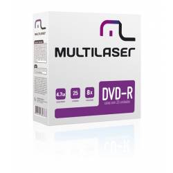Midia DVD-R 4.7Gb c/Emvelope mLtDV042 Multilaser