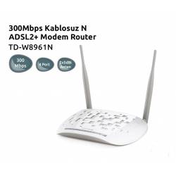 Wireless Roteador/Modem e Swith 3x1 300mbts 10/100Mb TD-W8961N TP-LINK